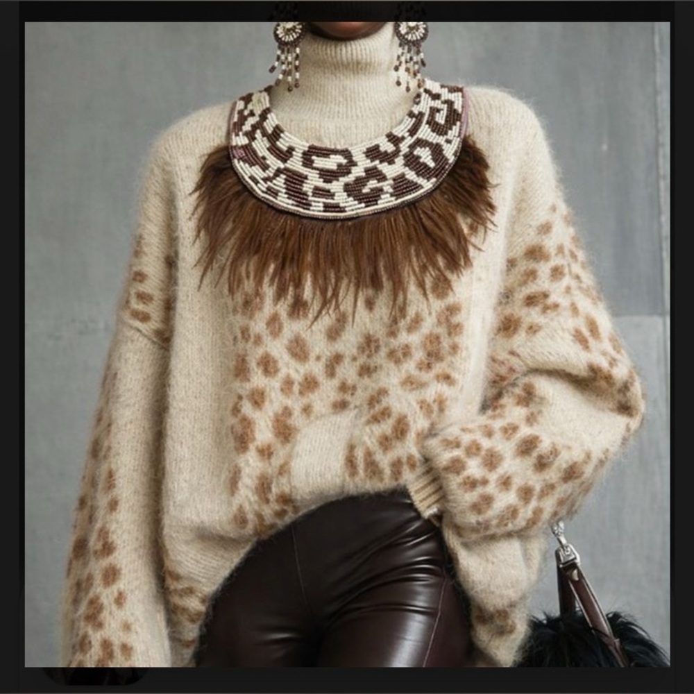 “Wild life” necklace (cheetah) - Picture 3 of 9